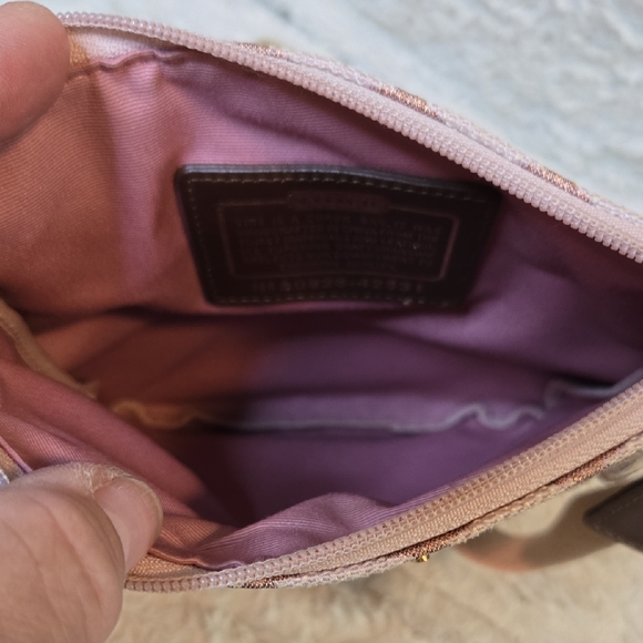 Coach Pink and Brown Crossbody Bag - Picture 7 of 9